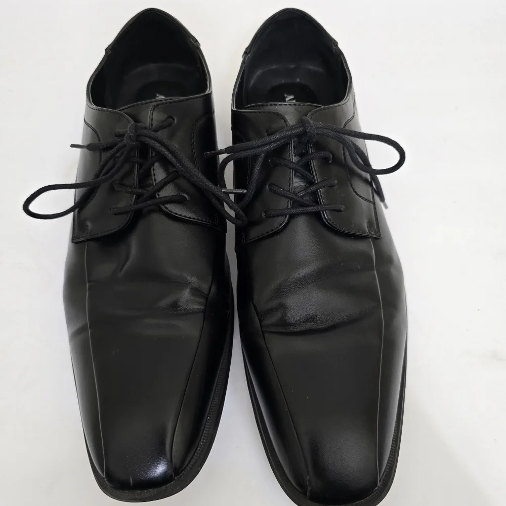 ALFANI size 12 Seth Lace Up Oxford Dress Shoes‎ Black